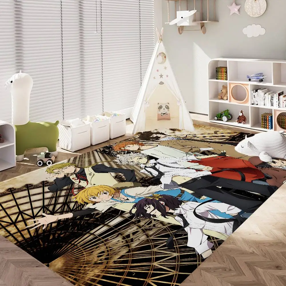 Anime B-Bungo S-Stray Dogs Bathroom Mat Kids Room Bedroom Decoration Balcony Anti-Slip Doormat Living Room Welcome Rug
