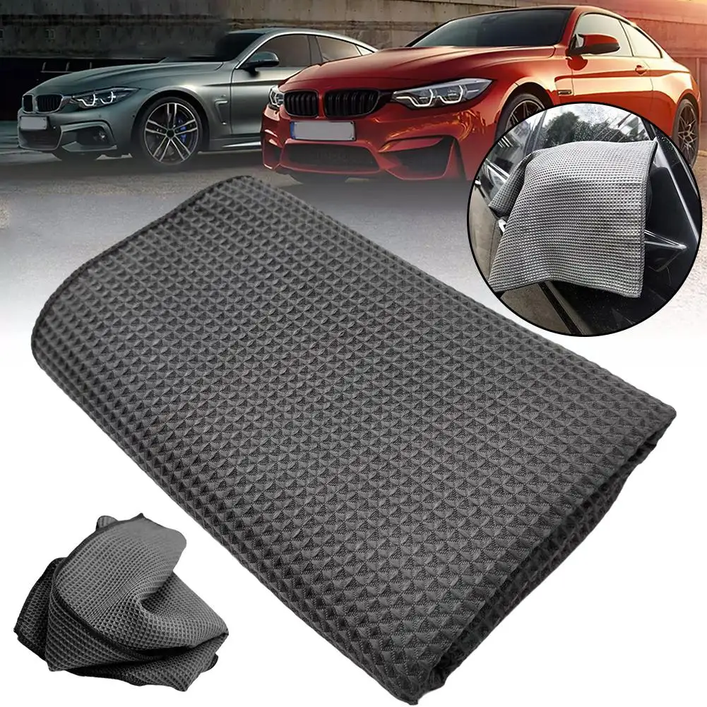 40*40cm Car Wash Towel Glass Cleaning Water Drying Microfiber Window Clean Wipe Auto Detailing Waffle Weave For Car Wash R6I2