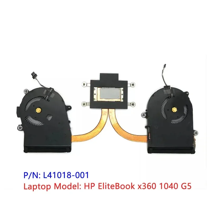 

Black Original New For HP EliteBook x360 1040 G5 CPU Heatsink Cooling Fan L41018-001 TT