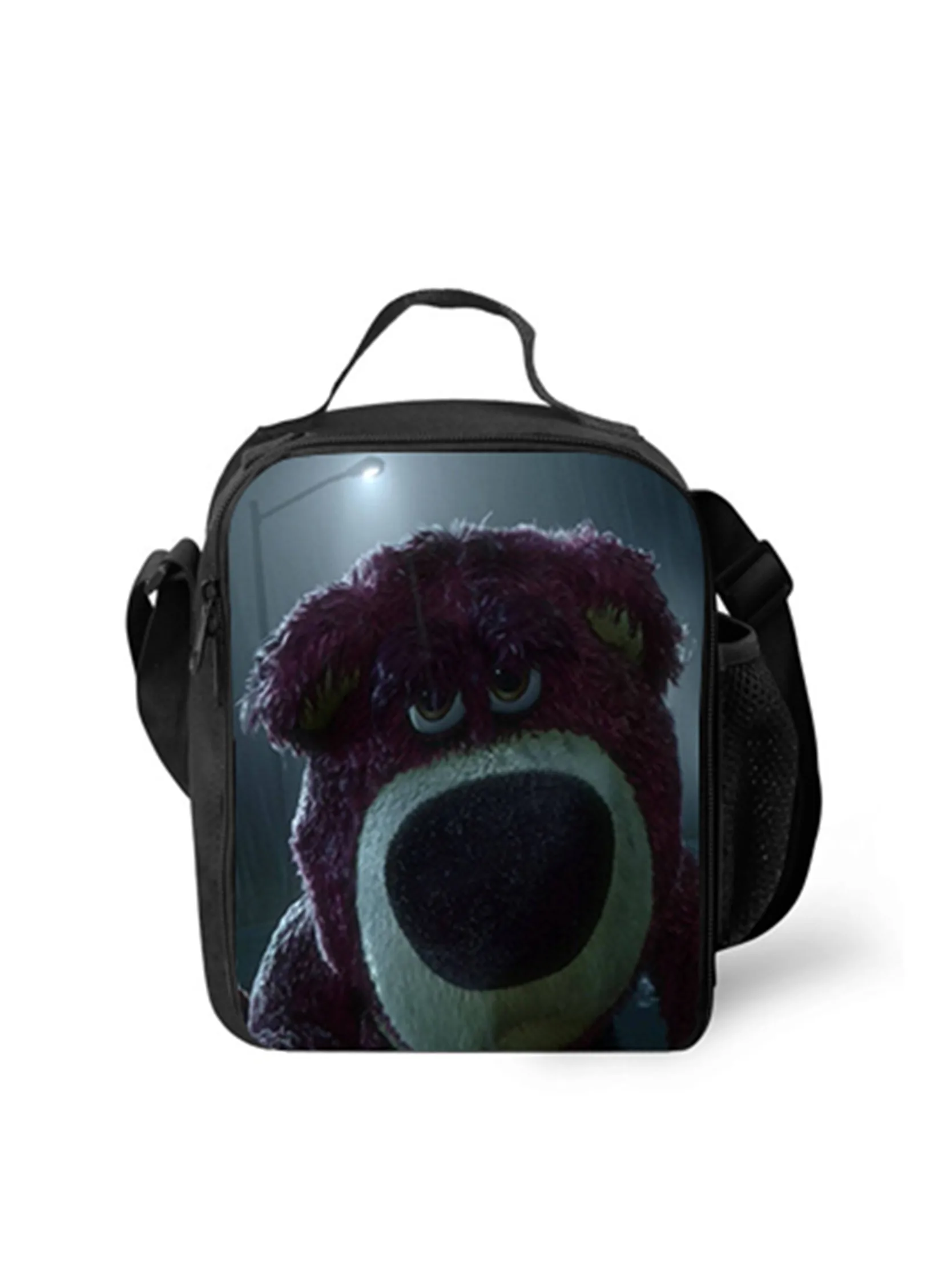 New Cartoon Lotso Huggin Bear Lunch Bag Student Back to School Lunch Box-Insulated Cooler Bag for Children