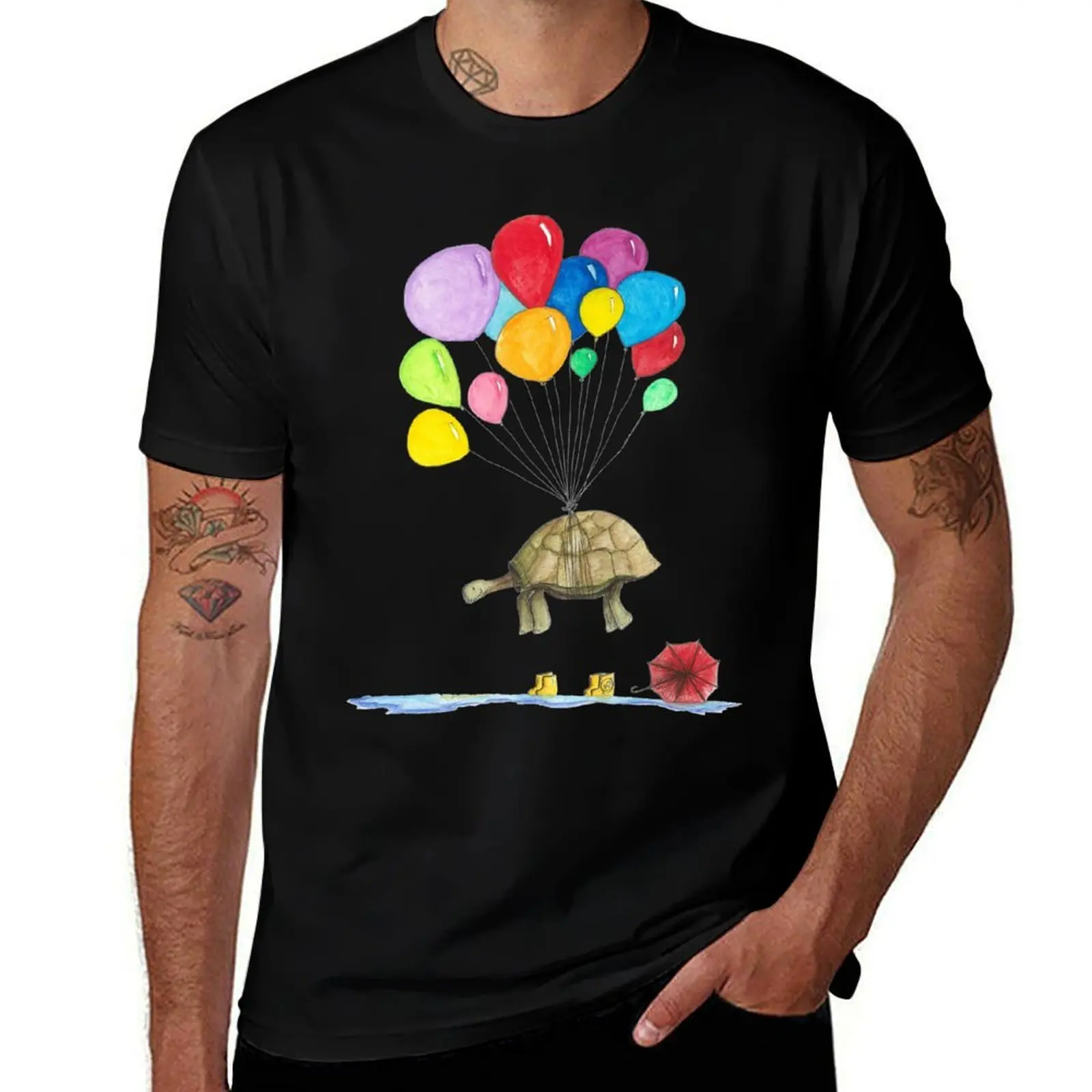 

Mr Tortoise T-Shirt men t shirt cotton 100% man t shirts high quality luxury brand T-Shirt