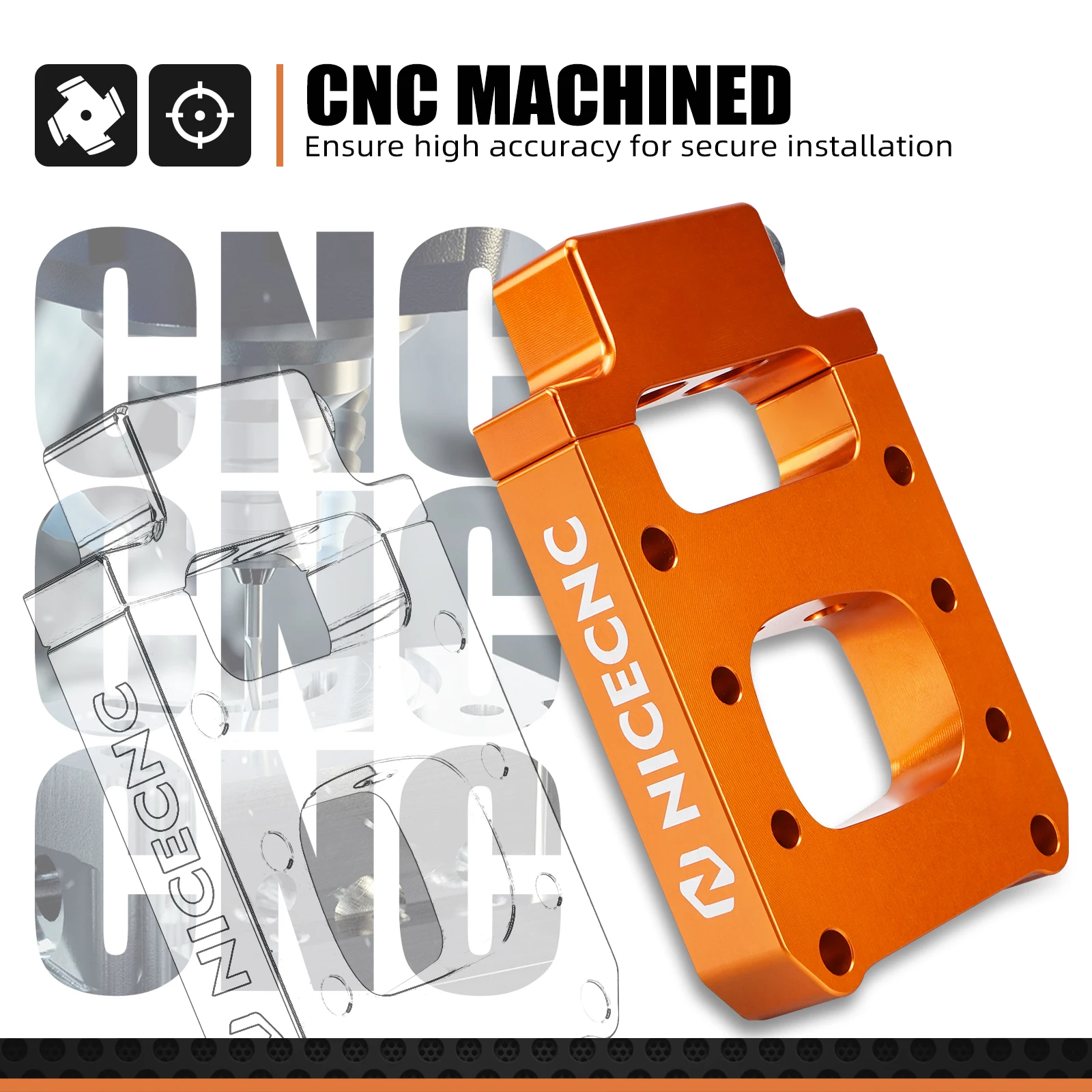 NICECNC Für KTM TPi EXC 300 250 XCW Sechs Tage Husqvarna TE 300i 2018-2023 GasGas EC300 2021-2023 TPi Injektor Umzug Block – Detail 5