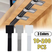 New Reusable Cable Ties Velcro Ties Self-Adhesive Power Cord Cable Holder Adjustable Cord Storage Desktop Organiser Manager