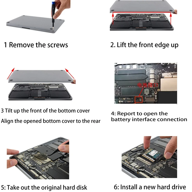 Adaptador de slot SSD para Pro A1708, M2 NVMe SSD NGFF, Chave para M para A1708 2017 2016