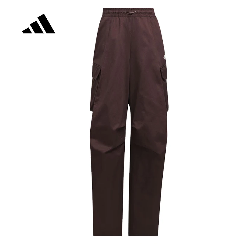 

adidas Women's Fall Cotton Woven Cargo Straight Leg Pants KF2664
