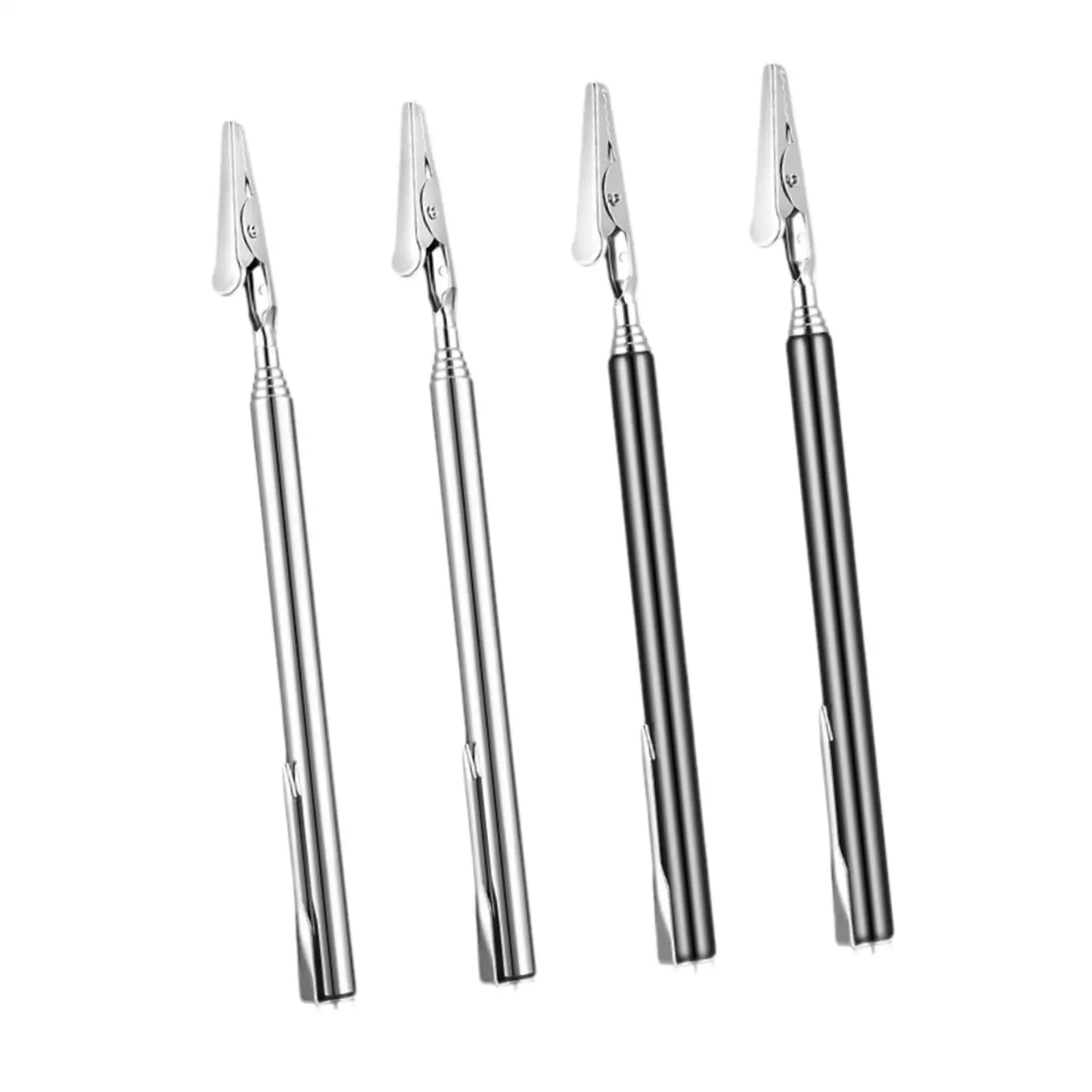 4x Telescopic Alligator Clips Adjustable Convenient Retractable for Automobile Repairing Tool Jewelry Fastening Repairing