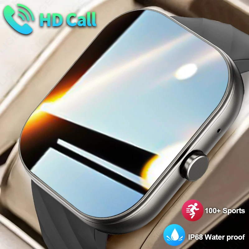 

Новые умные часы для мужчин и женщин, подарок, полный сенсорный экран, Bluetooth-вызов, цифровые умные часы, пульсометр, спортивные наручные часы для фитнеса 2025