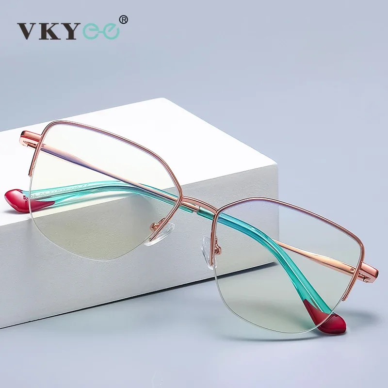 

VICKY Same Brand Anti Blue Light Optical Eyeglasses Frame Women Myopia Prescription Glasses Hyperopia Reading Glasses