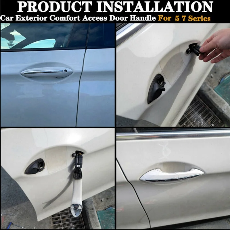 

Left Front Door Handle+Light Comfort Access 51217231931 For BMW 5 6 7 Series F07 F10 F11 F06 F12 F13 F01 F02 F03 LHD