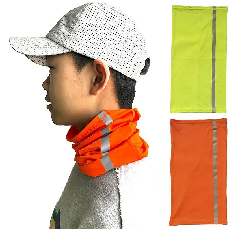 Motorcycle Half Face Mask Scarf Riding Windproof Sunscreen Summer Neck Scarf Reflective Cover