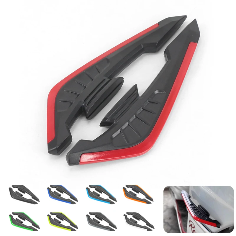 Motorcycle 2pcs Winglet Aerodynamic Spoiler Wings High-quality Self-adhesive Motorbike Decoration Sticker Motorcycle Accessories