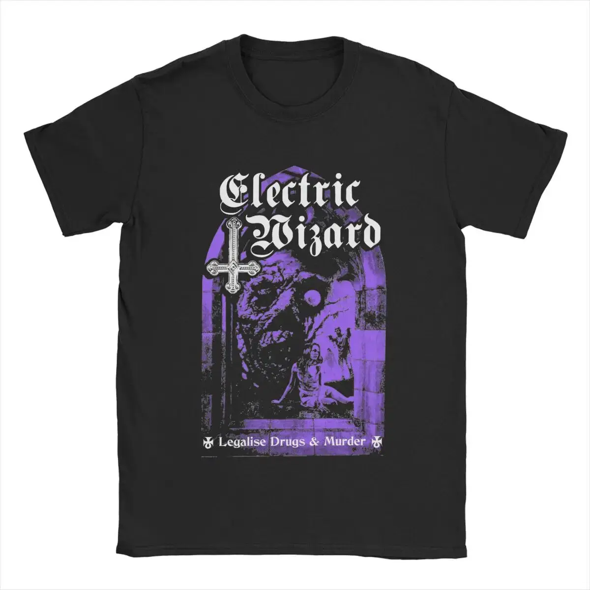 

Men's T-Shirt Electric Wizard Novelty Cotton Tees Short Sleeve T Shirts