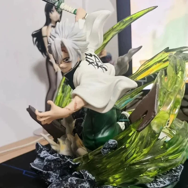 

Gk Sanemi Shinazugawa Wind Hashira Demon Slayer Usb Led Light Up High Quality Boxed Anime Figure Model For Adult Collectible