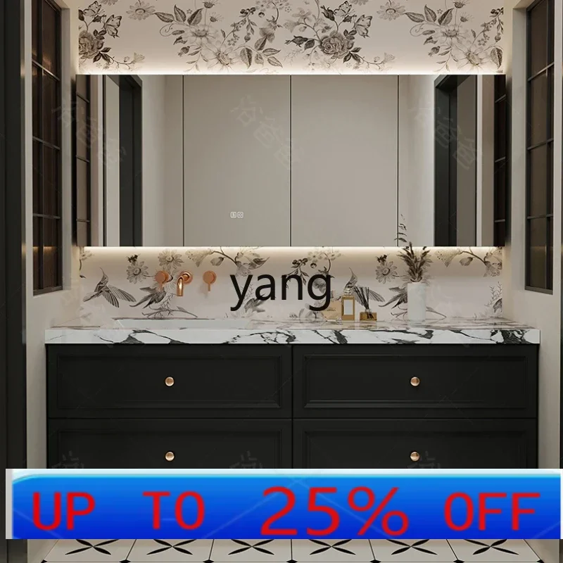 

LTT Oak Skin Paint Slate Bathroom Cabinet Combination Toilet Wash Table