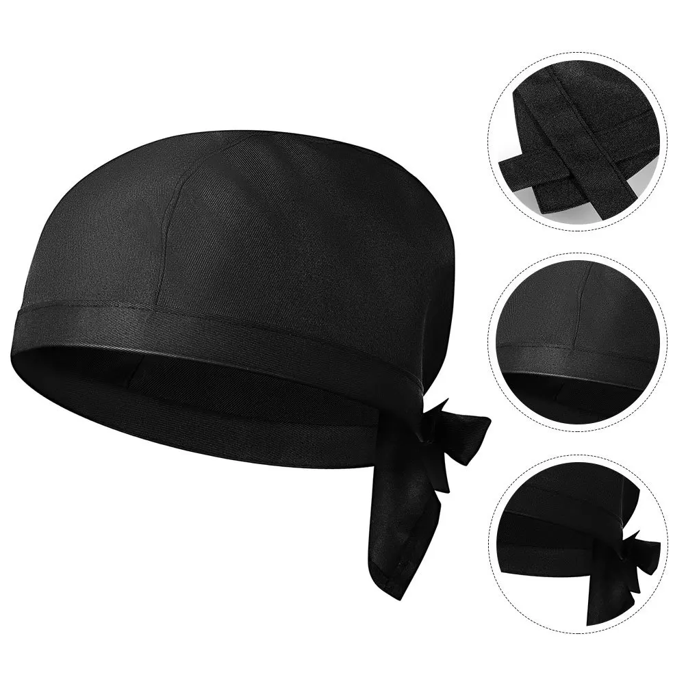 Chapeau de Chef unisexe, 10 pièces, pour Restaurant, uniforme de travail de cuisine, Turban de service en coton pour cuisiniers et serveurs