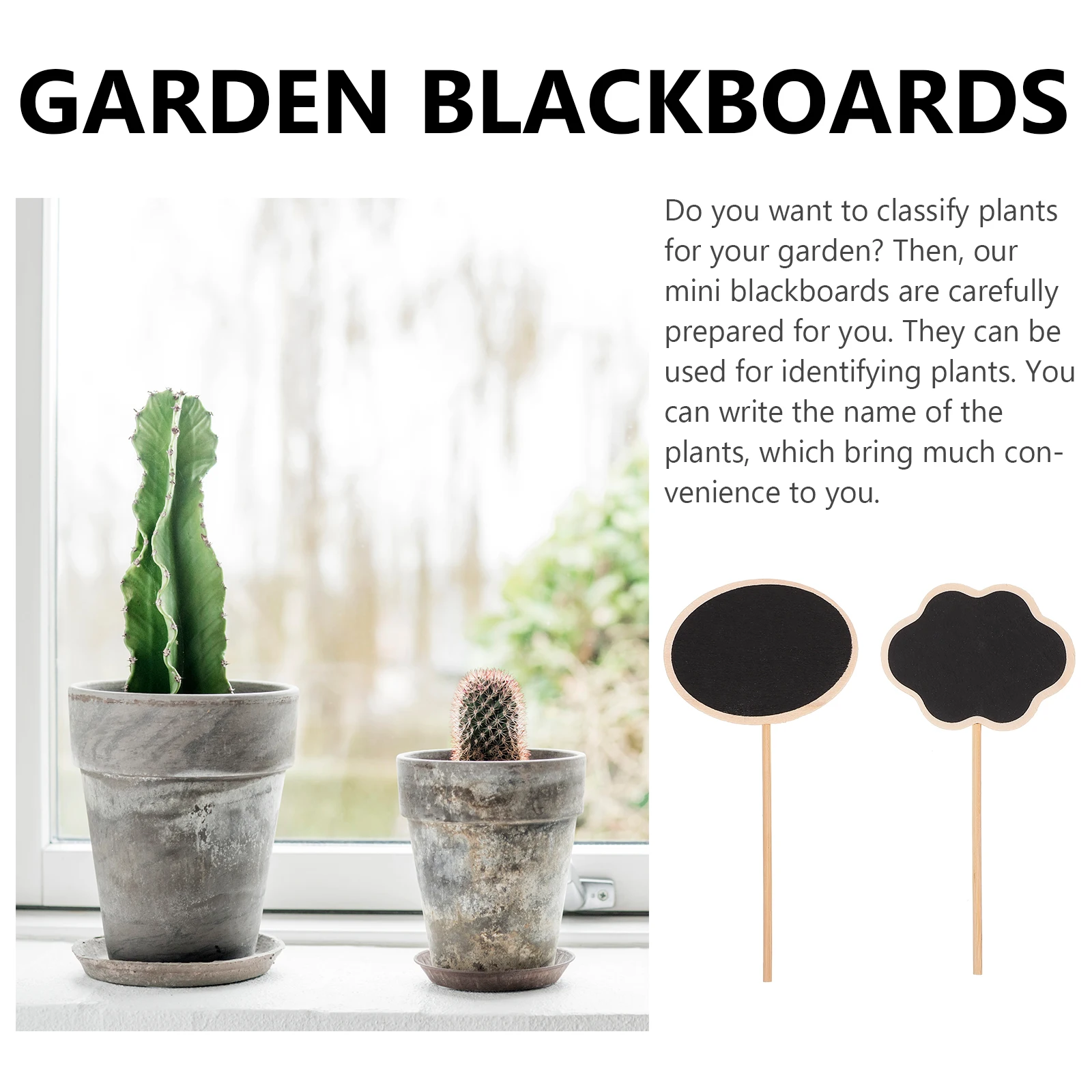 

20pcs Mini Wooden Chalkboards Set For Garden Diy Decoration Plant Markers Message Inserts Wedding Party Home Use Chalkboard