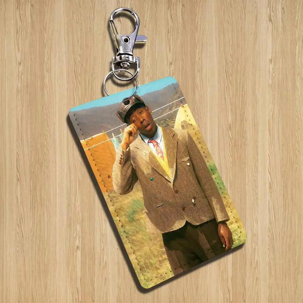 T-Tyler Chromakopia Creator Cartoon Singer Anime Card Keychain Fashion Pendant Bag ID Door Card Case Bus Card Cute Adult