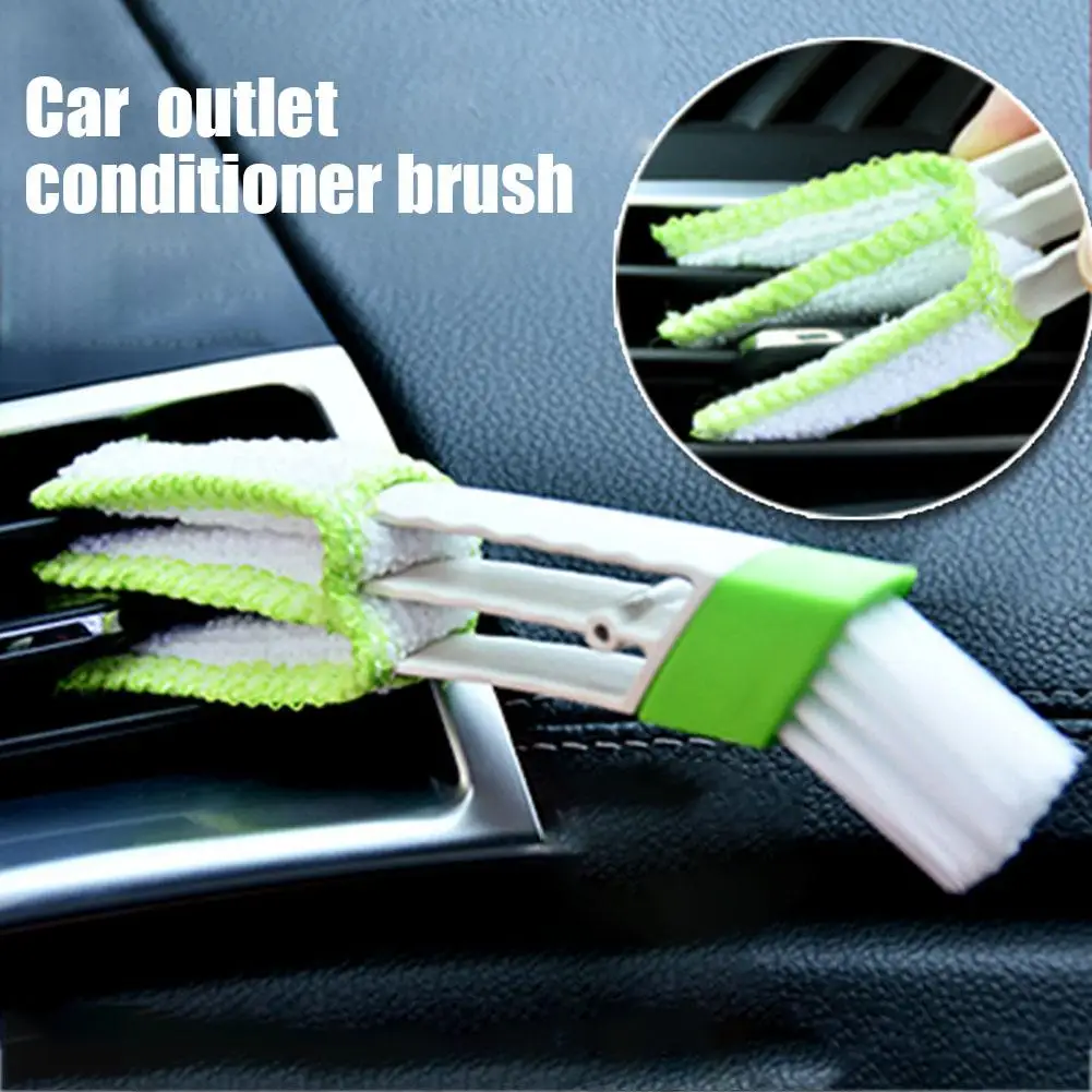 

Car Cleaning Brush Air Conditioner Vent Cleaner Removal Outlet Auto Brush Car-styling Blinds Accessories Duster A1W1