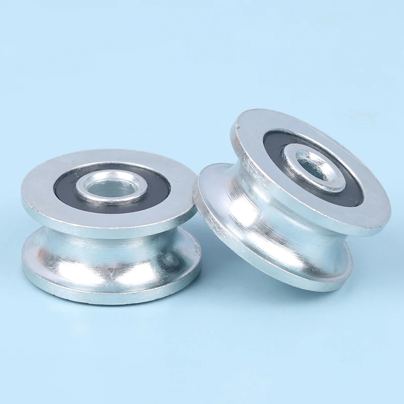 1pc 8*30*14mm Roller Bearing Pulley Wheel, U Groove Wheel, 6x30x14mm Track Guide Wheel / Roller Wheel Anti-rust