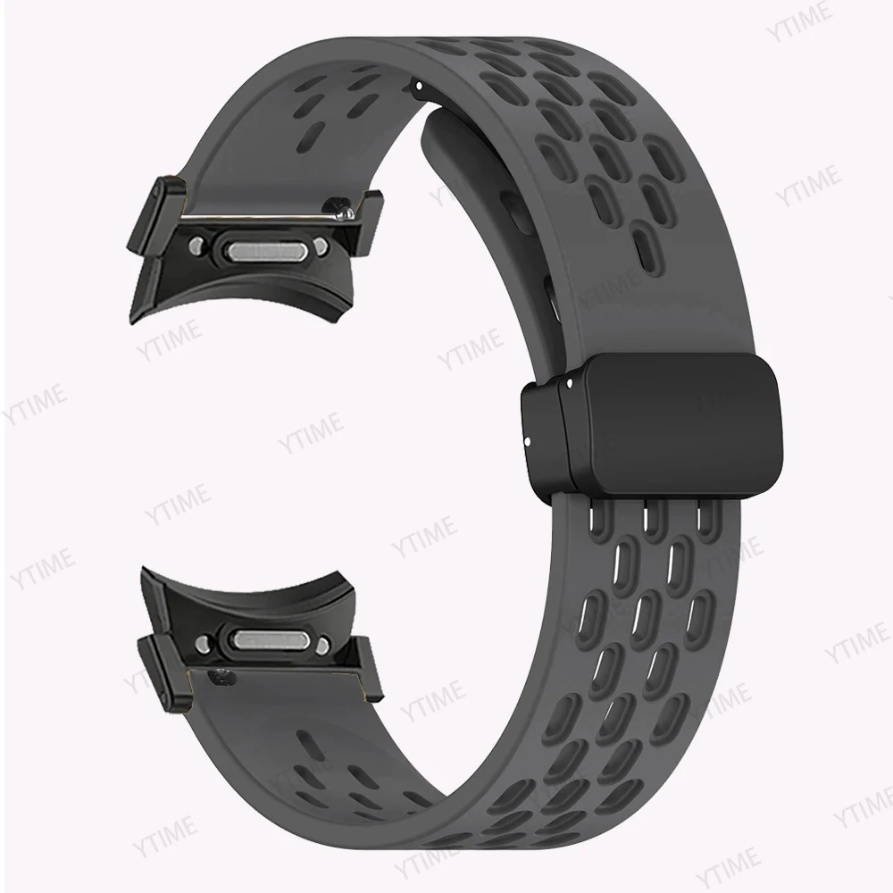 Ремешок силиконовый для Samsung Galaxy Watch 5 Pro 45 мм, браслет с магнитной застежкой для Galaxy Watch 6 5 4 44 мм 40 мм, 43 47 мм