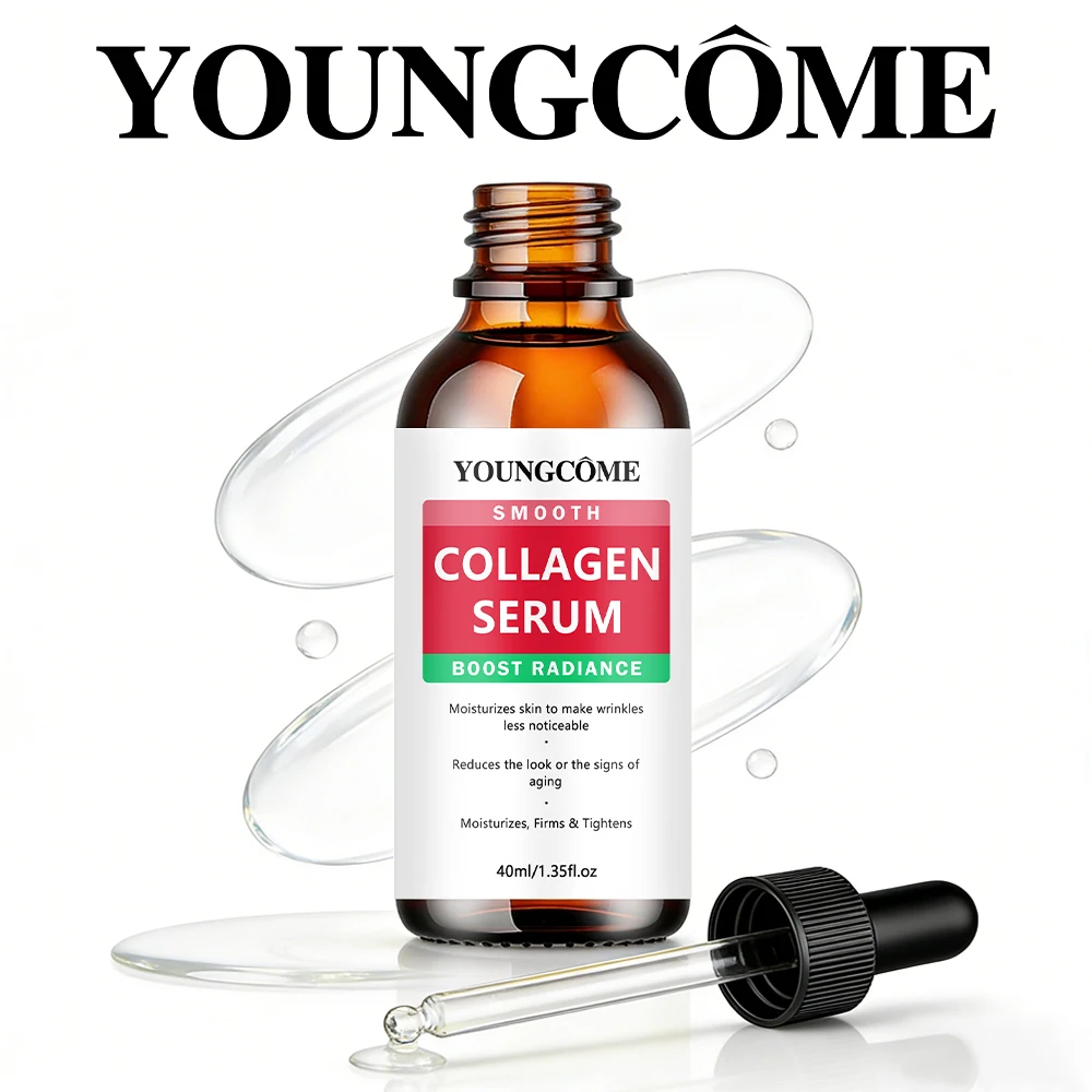 Collagen Serum, Moisturizing Firming Smoothing Radiance Boosting, YOUNGCOME Smooth Collagen Serum, Face Hydrating Tightening