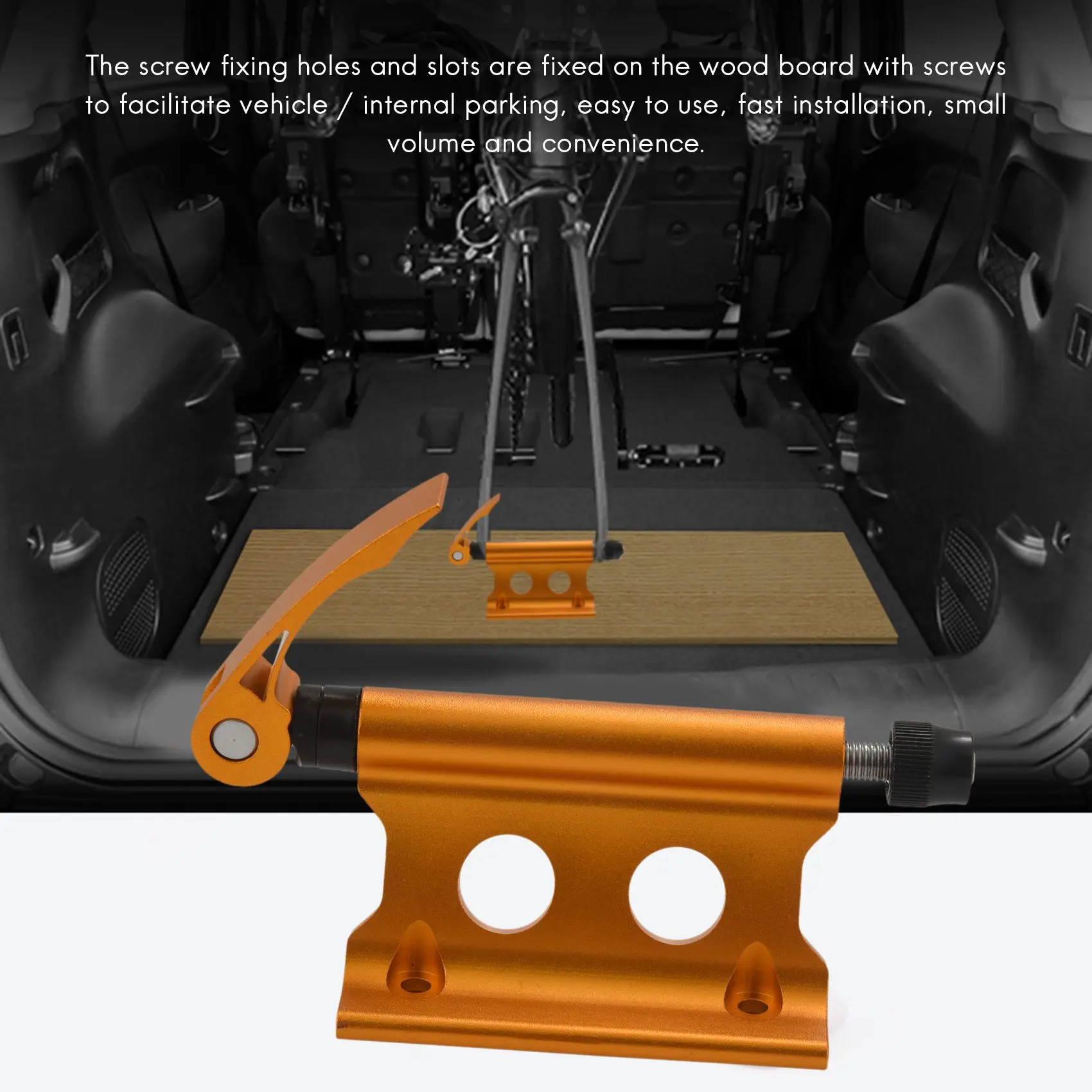 

CGDS-2Pack Bike Fork Mount Bicycle Truck Bed Roof Bike Rack Bike Block Truck Mount For MTB Road Bike