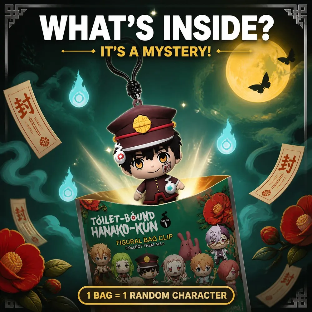 Toilet-Bound Hanako-Kun 3D PVC Tasclip Sleutelhanger Blind Bag Mystery Box Anime Chibi Poppenhanger Rugzak Charm Cadeau