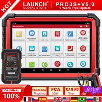 LAUNCH X431 PRO3S+ V5.0 Full Systems Car OBD2 Scanner ECU Coding Active Test ADAS Calibration Immo Programmer Diagnostic Tool