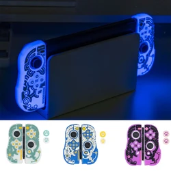Luminous Joycon Silicone Soft Case Skin For Nintendo Switch Oled NS Joy-Con Controller Glow Thumb Stick Grip Cap Joystick Cover