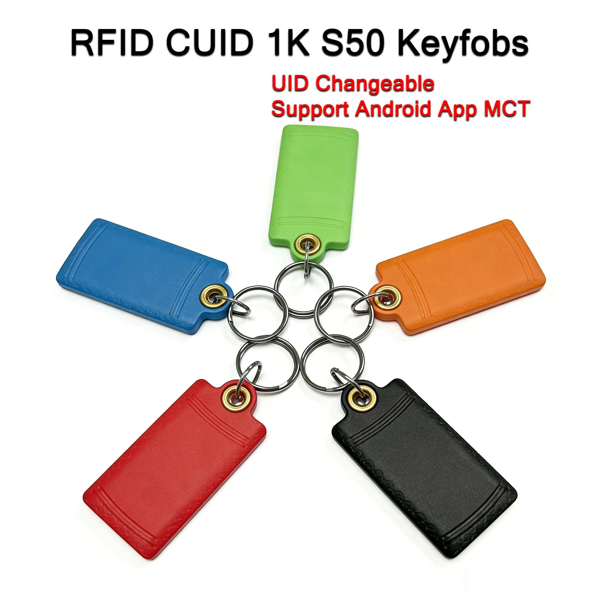 

Hilo 13.56MHz NFC Keyfobs CUID Changeable MF S50 1K IC Tags UID Writable Block 0 NFC Clone Copy Supported with Android MCT App