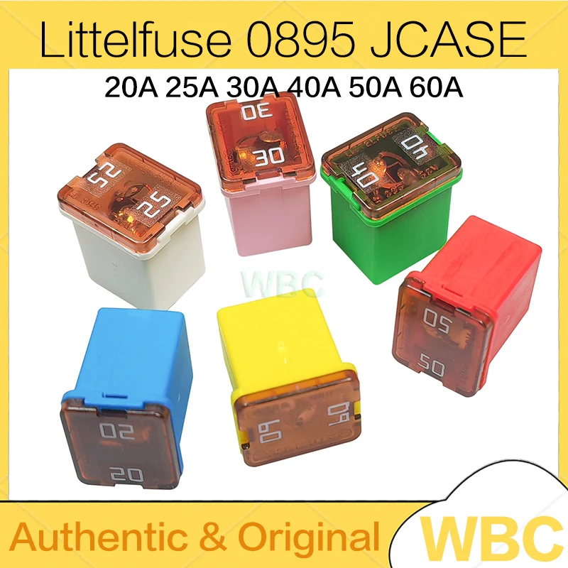 0895 Littelfuse 20A 25A 30A 40A 50A 60A خرطوشة فيوز 895020 0895025 895030 0895040 895050 0895060.Z الانظار JCASE فيوز 58V