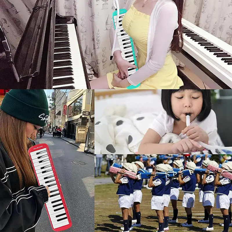 مجموعة أنبوب ميلوديكا المرن لجهاز الفم العالمي قطعة الفم السوداء ملحقات أدوات ميلوديكا الأنبوبية البديلة #4