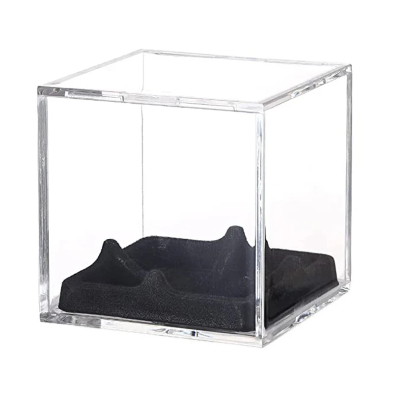 Clear Display Cube Box Baseball Display Case Baseball Storage Box for Autographed Baseball Memorabilia Protector