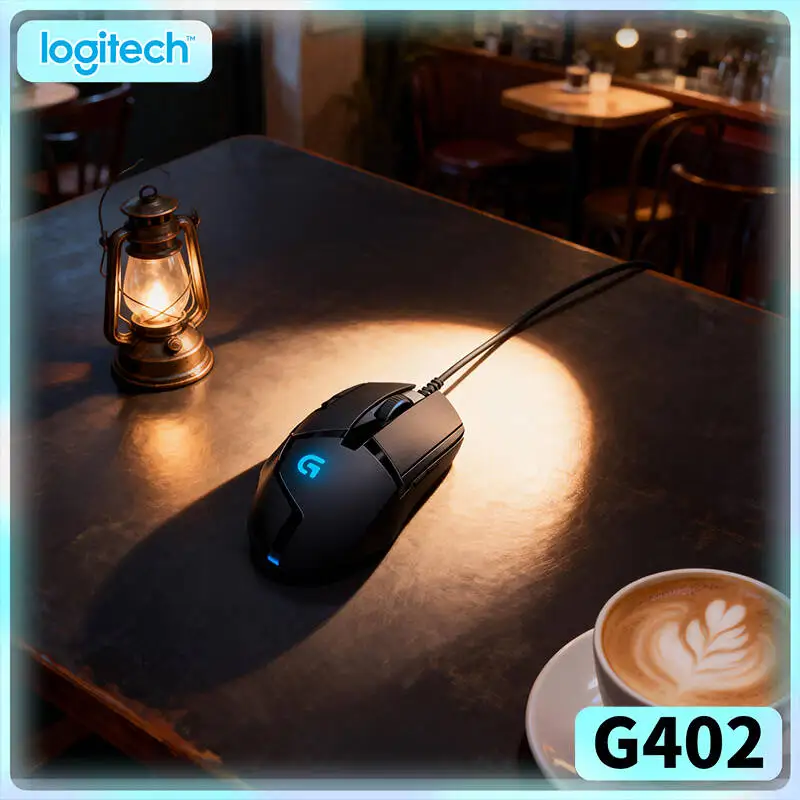 

Игровая мышь Logitech G402, 4000 DPI, с изменяемой на ходу настройкой, 8 программируемых кнопок, 32-битный процессор, отклик 1 мс, противоскользящая, для длительной игры