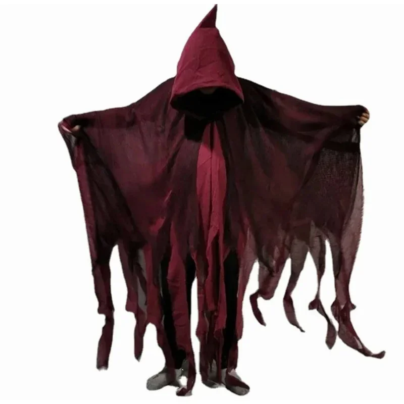 العصور الوسطى هالوين شبح Dementors تأثيري حلي القوطية الرعب غيبوبة ممزقة مقنعين الرؤوس يوم الموتى الدعائم الطرف MN1
