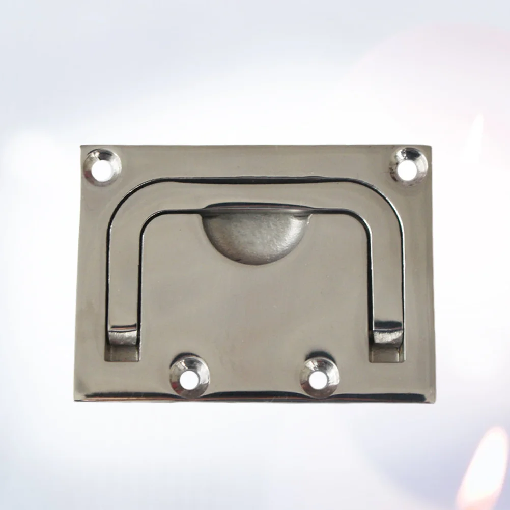 

1Pcs Stainless Steel Hatch Locker Flush Pull Ring Handle Sturdy Durable Lift for Boat Marine Cabinet Drawer Flush Lifting Handle