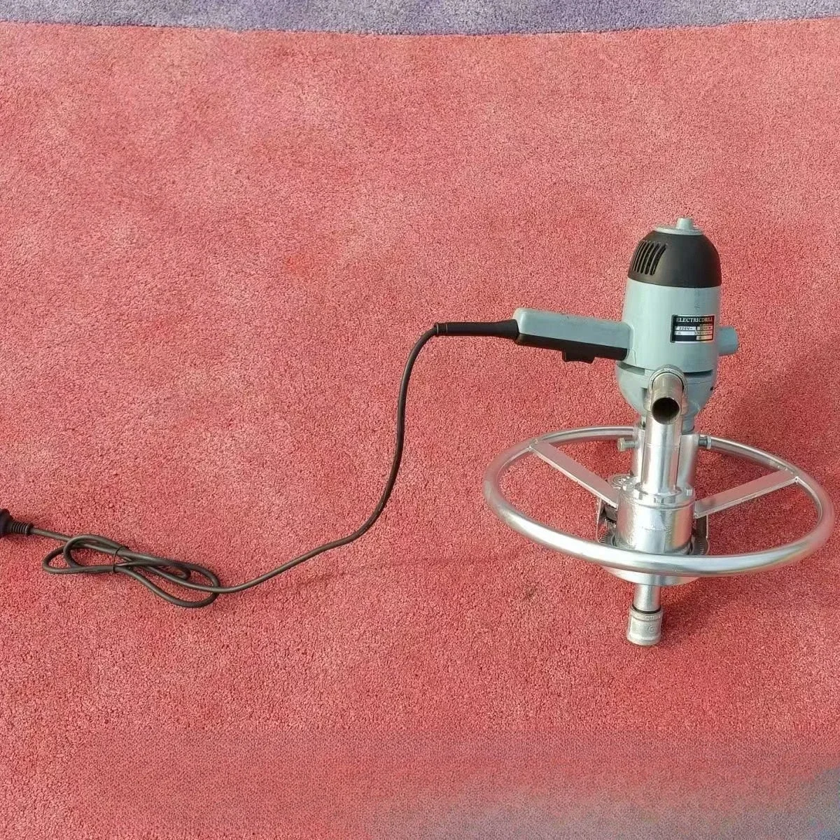 Hand-held turntable drilling machine portable high-power full copper wire forward and reverse electric drilling machine