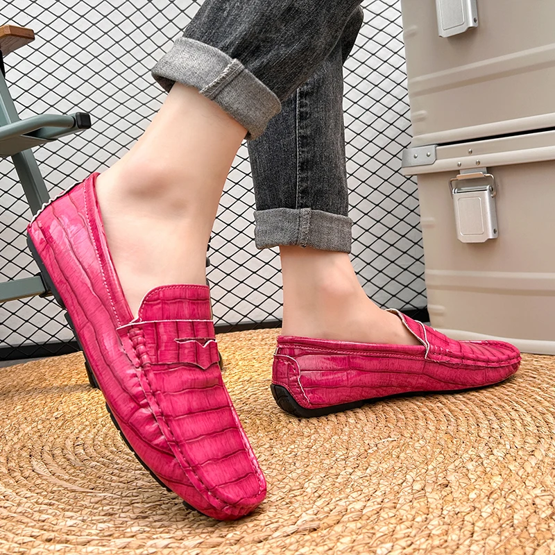 MAEDEF Loafers for Men Classic Driving Shoes Casual PU Leather Soft Comfy Mens Shoes Loafers Men Wedding Party Stylish Footwear