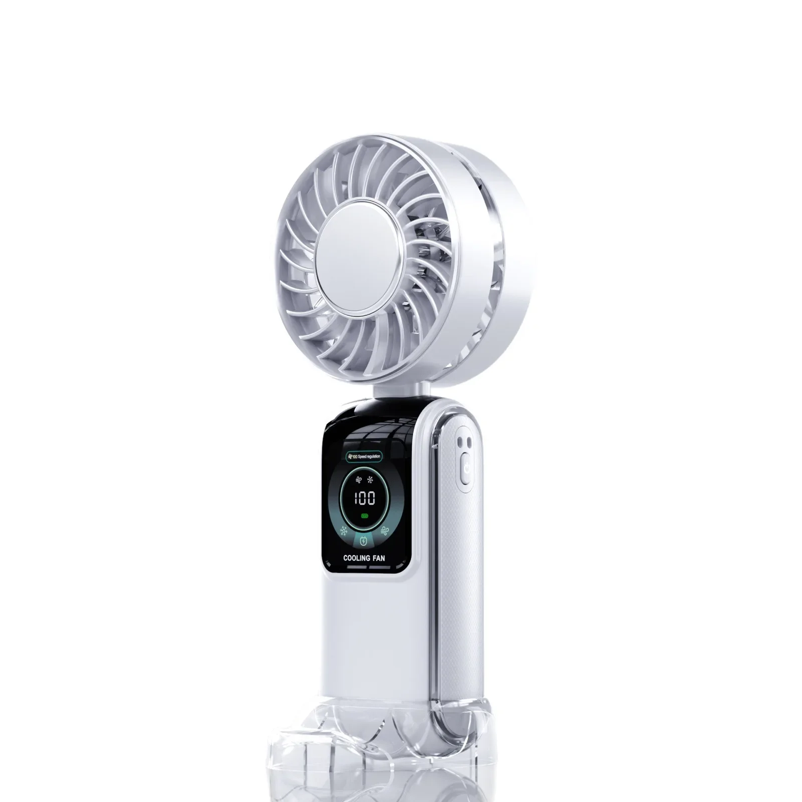 Superior    ice compress high-speed fan semiconductor cooling handheld fan portable charging folding small fan