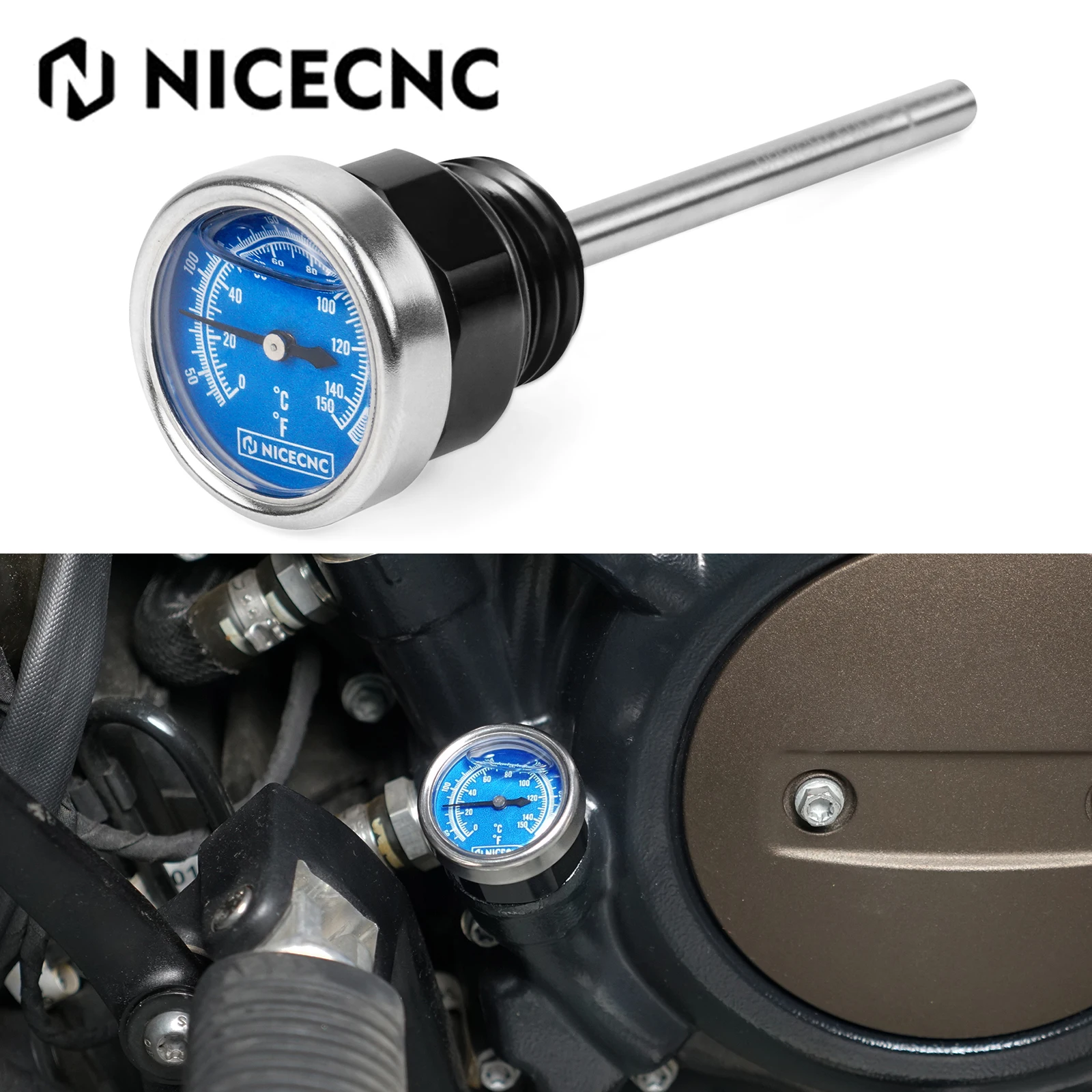 

For Harley 2021-2024 Sportster S RH1250S Oil Dipstick Temperature Gauge Pan America 1250 RA1250 RA1250S Nightster RH975 S 23-24