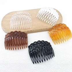 2PCS 11 Teeth French Twisted Hair Comb - Simple and Stylish Hair Accessory for Women and Girls