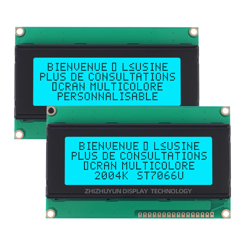 지지대 맞춤형 2004K 유럽 문자 LCD 모듈, BTN 블랙 필름 IIC I2C 인터페이스 어댑터 보드, 16 핀