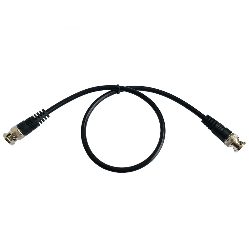 1PC BNC Q9 Video Cable Male To Plug Pigtail 75-3 Wire With PVC Jacket 0.5m/1m/2m NEW