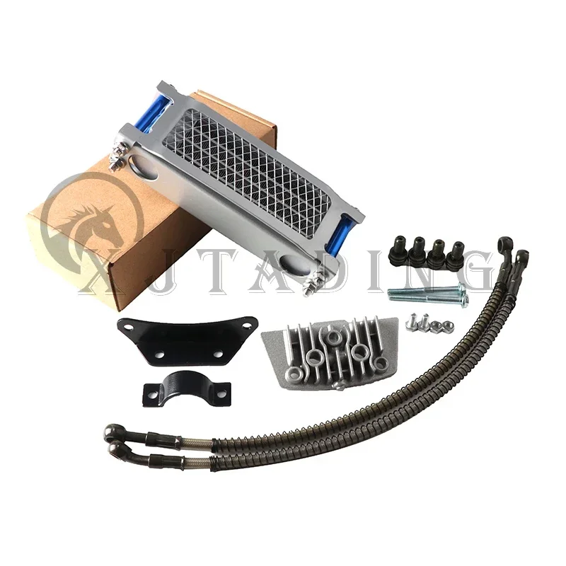 Motocross Universal 50cc-140cc Modifizierter Ölkühler Ölkühler-Kit für Honda Yamaha Kawasaki Dirt Bike Mopeds Enduro Motocross