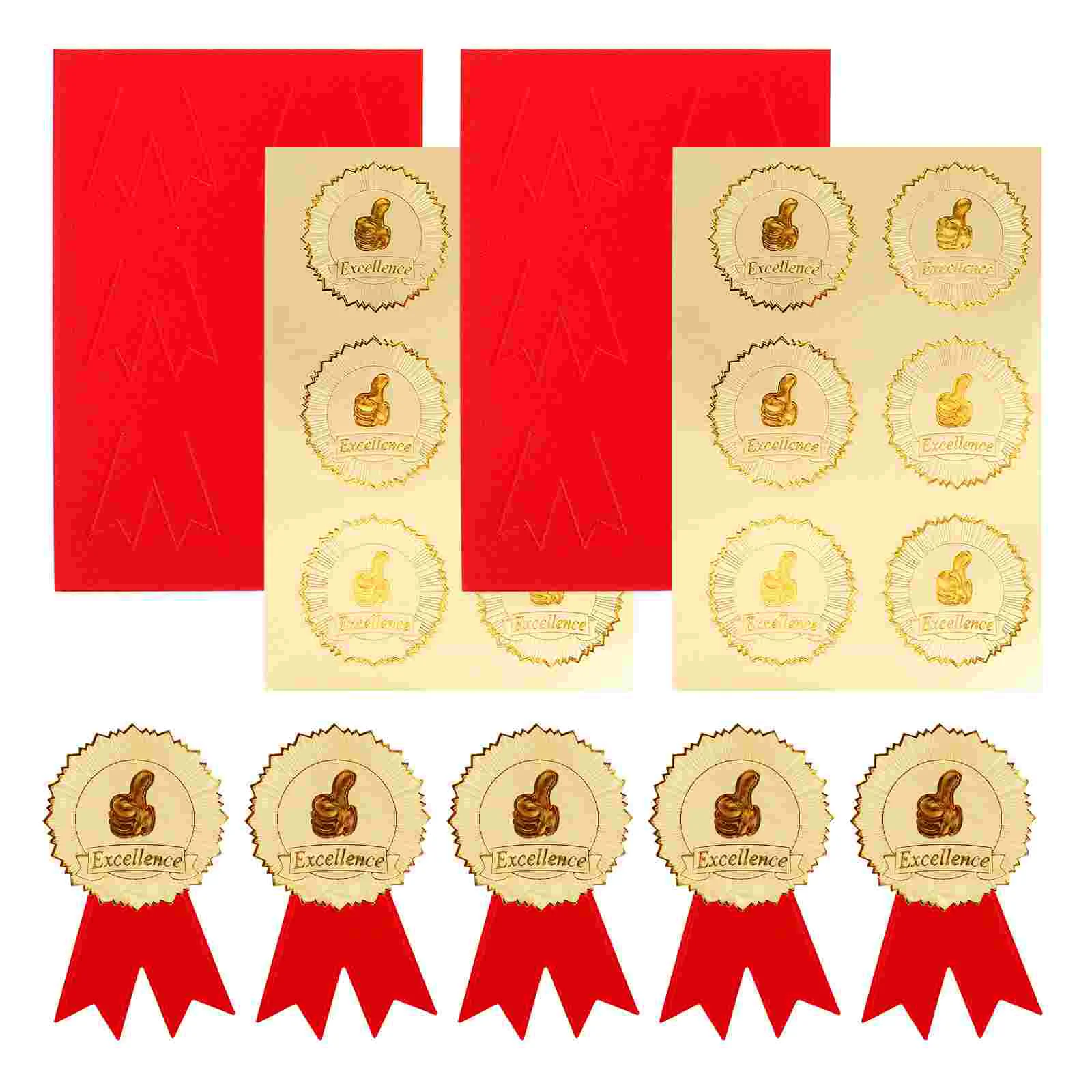 36 Sets Award Medal Sticker Stickers for Certificate Diploma Medals Graduation Label