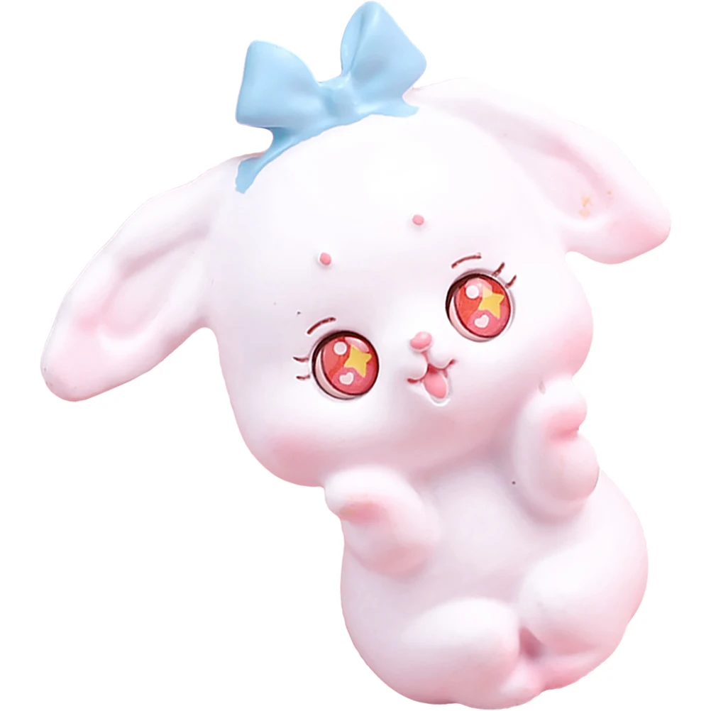 

Resin Rabbit Decor Lovely Bunny Toy Cartoon naments Desktop Car Office Garden Statue Mini House Accessories Vibrant Design Kids