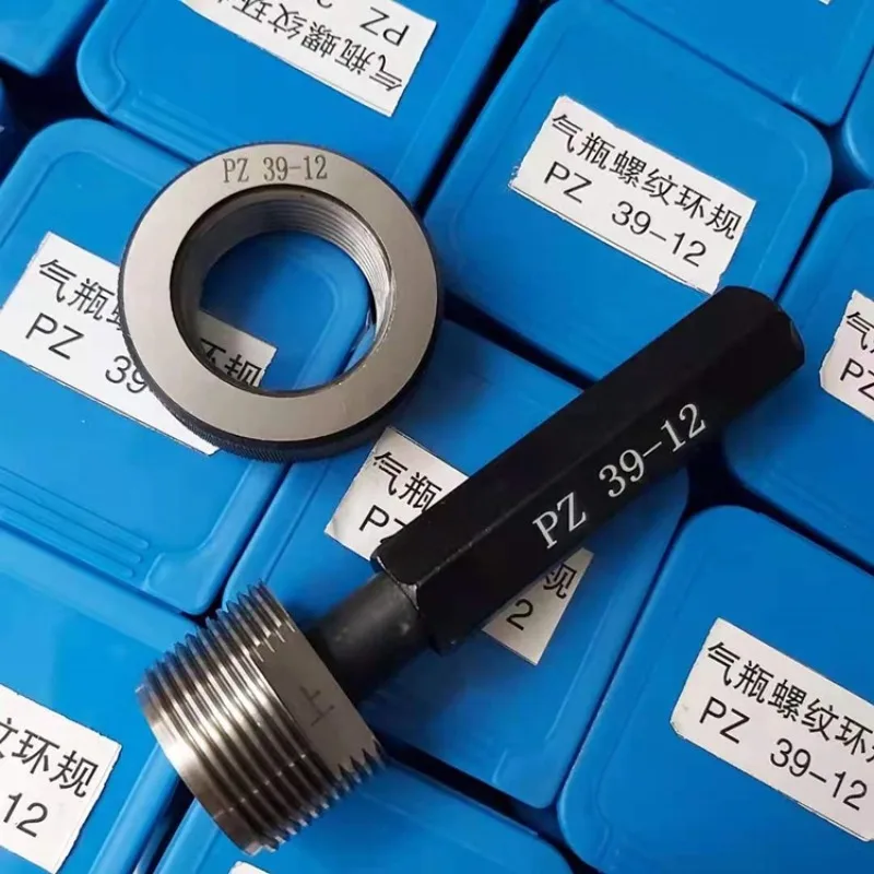 Cone Tube Pass Stop Gauge Ring Plug  Rc Cone Tooth 17E PZ27.8 Acetylene Port Cylinder Gauge Gas Cylinder Tooth Gauge Go and Nogo