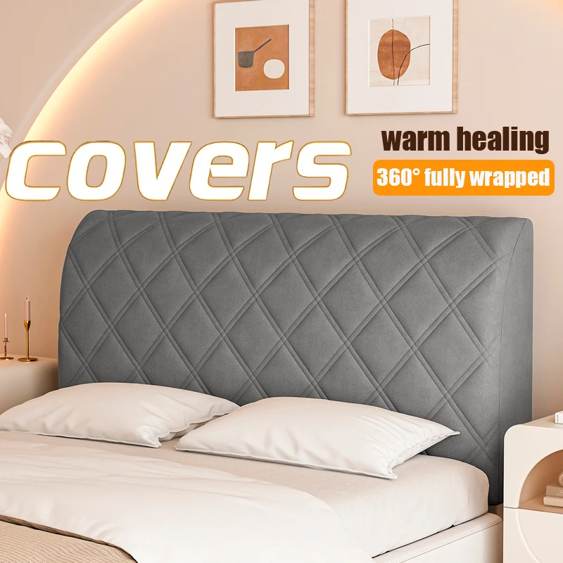 Funda gruesa para cabecera de cama, funda elástica para cabecera de cama tamaño Queen Cal King, funda lavable para cabecera de cama a prueba de polvo