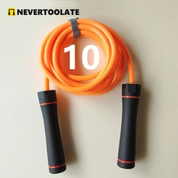 Cuerda de saltar pesada de NEVERTOOLATE de 1LBS, 500 gramos, 10mm de diámetro, PVC, cuerda de saltar gruesa, mango grande RA, misma calidad, rodamiento de bolas NOVA