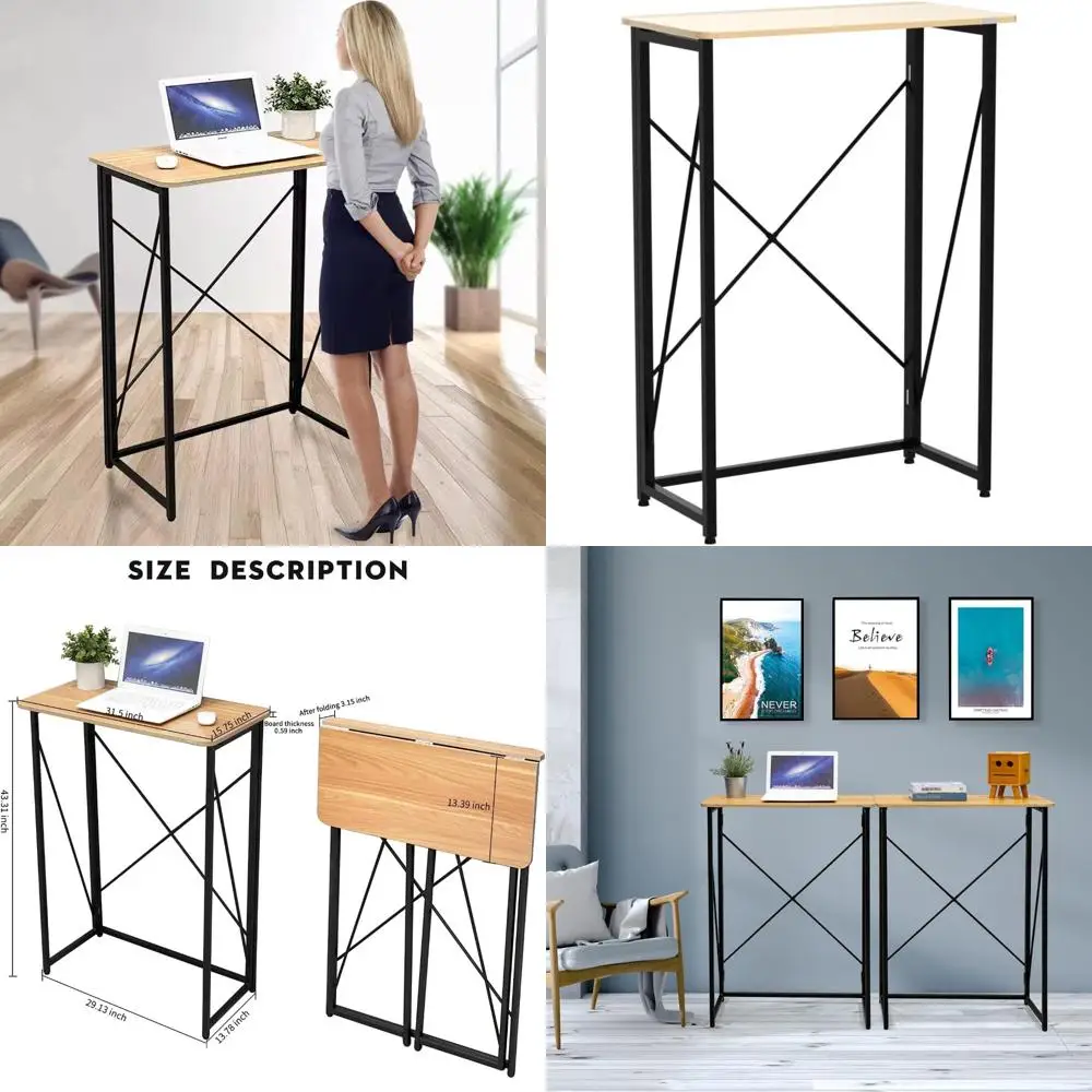 

Портативный стол для ноутбука для стояния или сидения, 31 компактный стол, простая установка, идеально подходит для домашнего и офисного использования